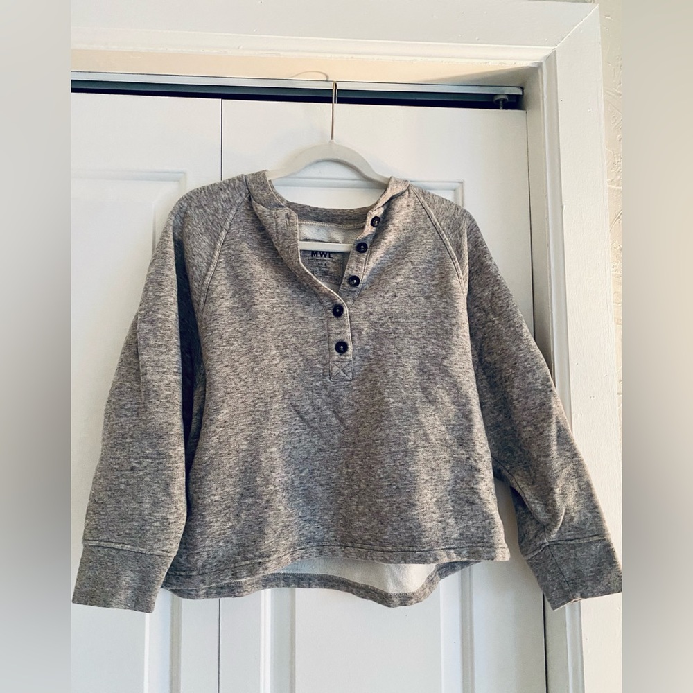 Madewell gray henley top